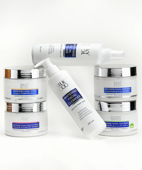 Silky Cool Luxuries Whitening Set - Set Contains 6 Whitening Agents, For A Soft & Younger Skin Facial Treatment