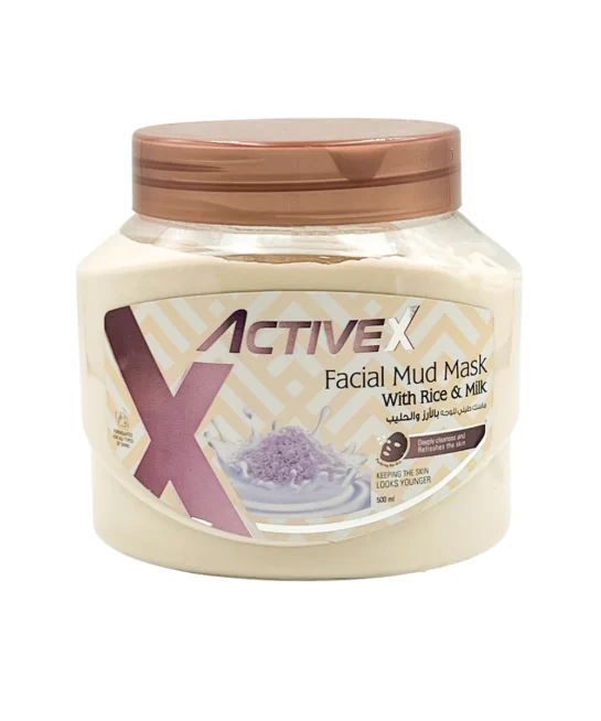 Active X Facial Mud Mask 500 ML - Rice & Milk
