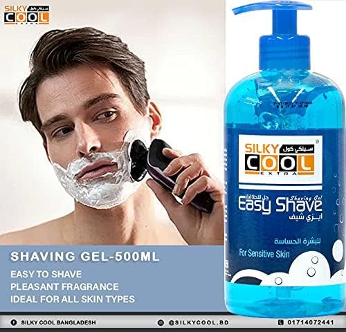 Silky Cool Shaving Gel Sensitive with CAP 500ml - Image 2