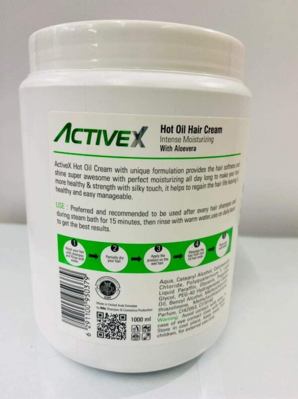 ACTIVE X HAIR OIL CREAM ALOE VERA 1000ML - Image 2