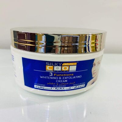 SILKY COOL 3 FUNCTIONS WHITENING AND EXFOLIATING CREAM 350 ML