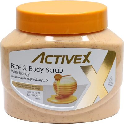 Active X Face & Body Scrub 500 ml - Honey