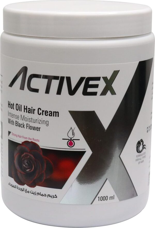 ActiveX Hot Oil Cream 1000ML - Black Flower - Image 2