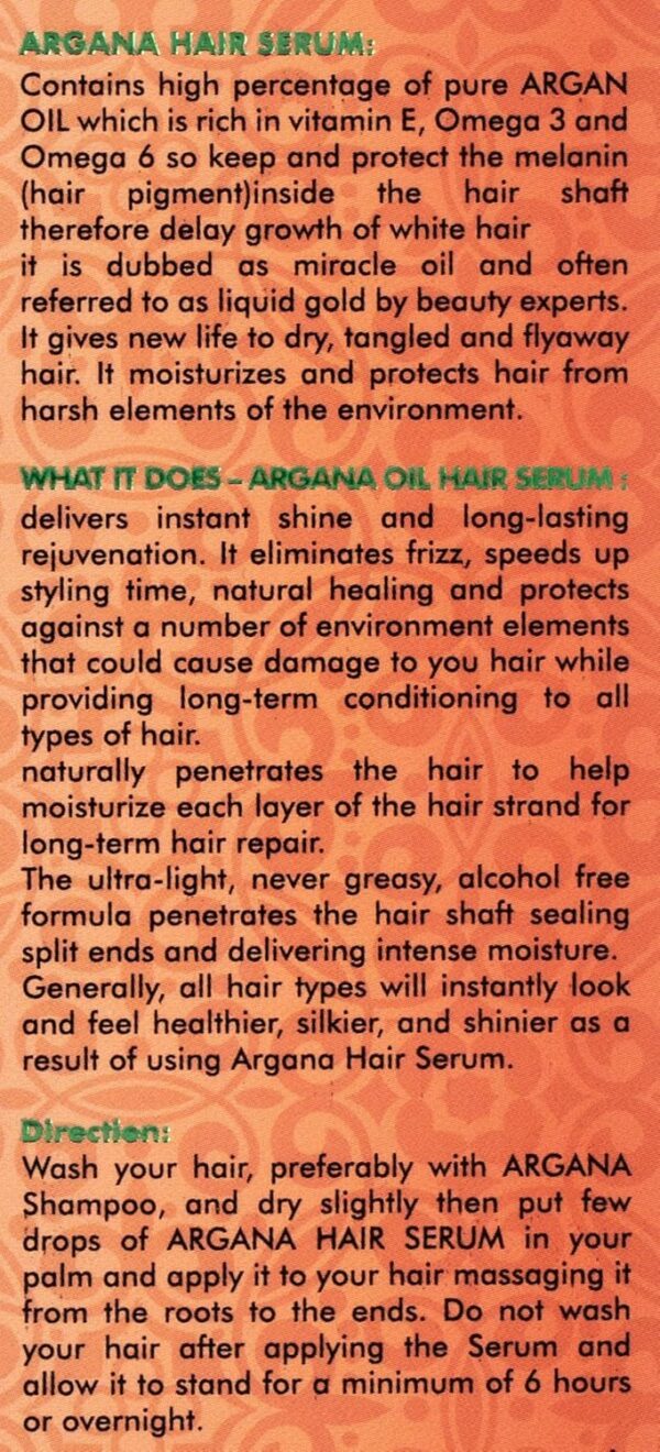 Argana Professional Hair Serum 125 Ml - Image 2