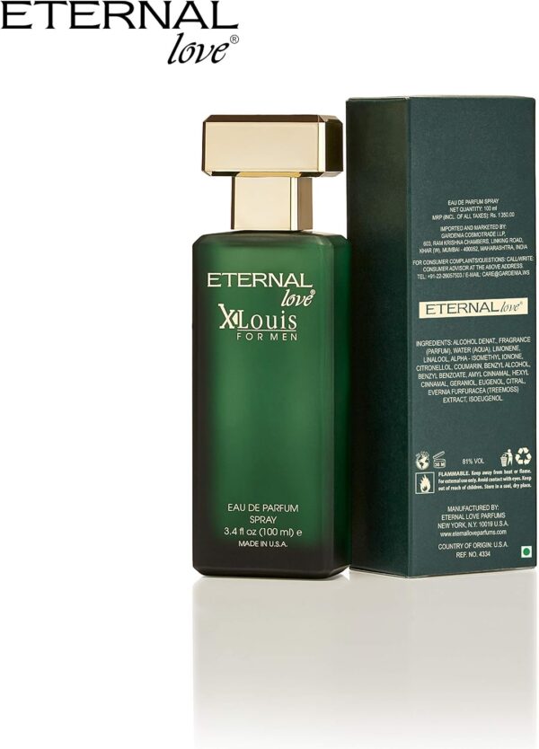 Eternal Love Perfume Spray X-Louis For Men's 100ml, EDP - Image 5
