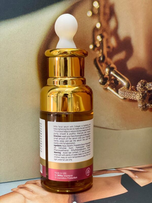 Millia Collagen Facial Serum, 40ml, Firming Face Treatment. - Image 2
