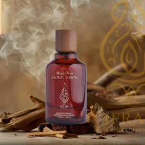 IFRAH Majah Noir Floral Fusion Eau de Parfum Spray, 90ml, Wooden Cap for Both Men and Women