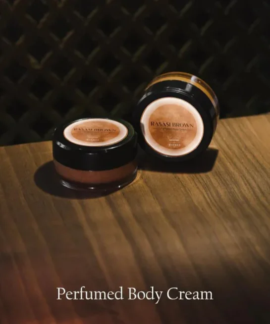 Aswad Rassasi Brown Body Cream for Unisex, 8g – Luxurious & Sensual Fragrance, Hydrating & Elegant (Pack of 12)