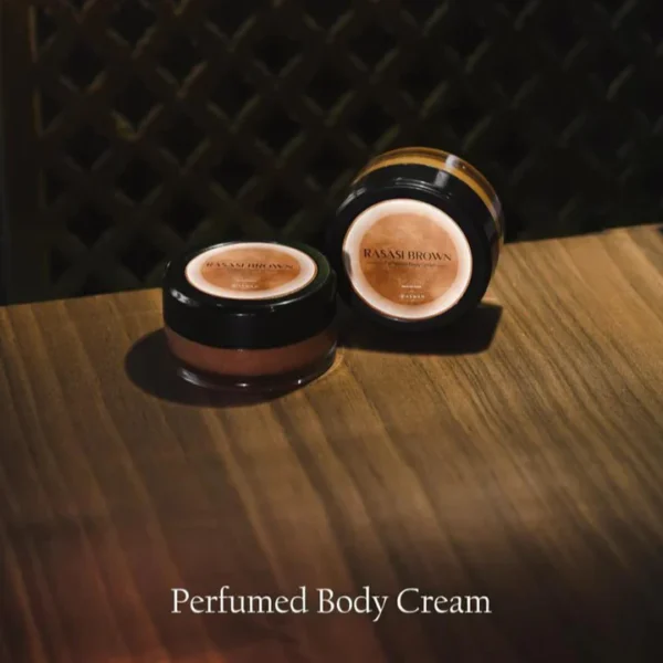 Aswad Rassasi Brown Body Cream for Unisex, 8g – Luxurious & Sensual Fragrance, Hydrating & Elegant (Pack of 12)