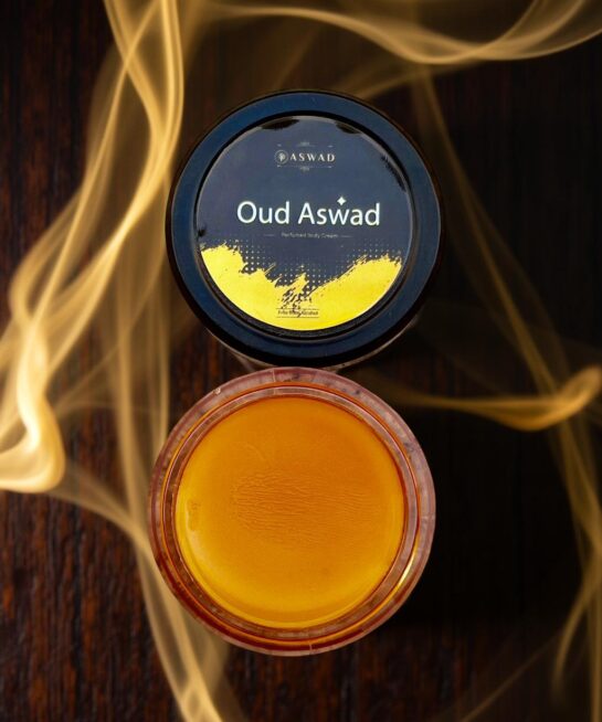 Aswad Oud Solid Perfume Body Cream, Unisex (pack of 4)